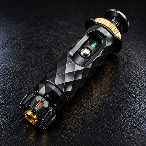 LHAPTIC FacetCore Mechanical Fidget in matte black finish