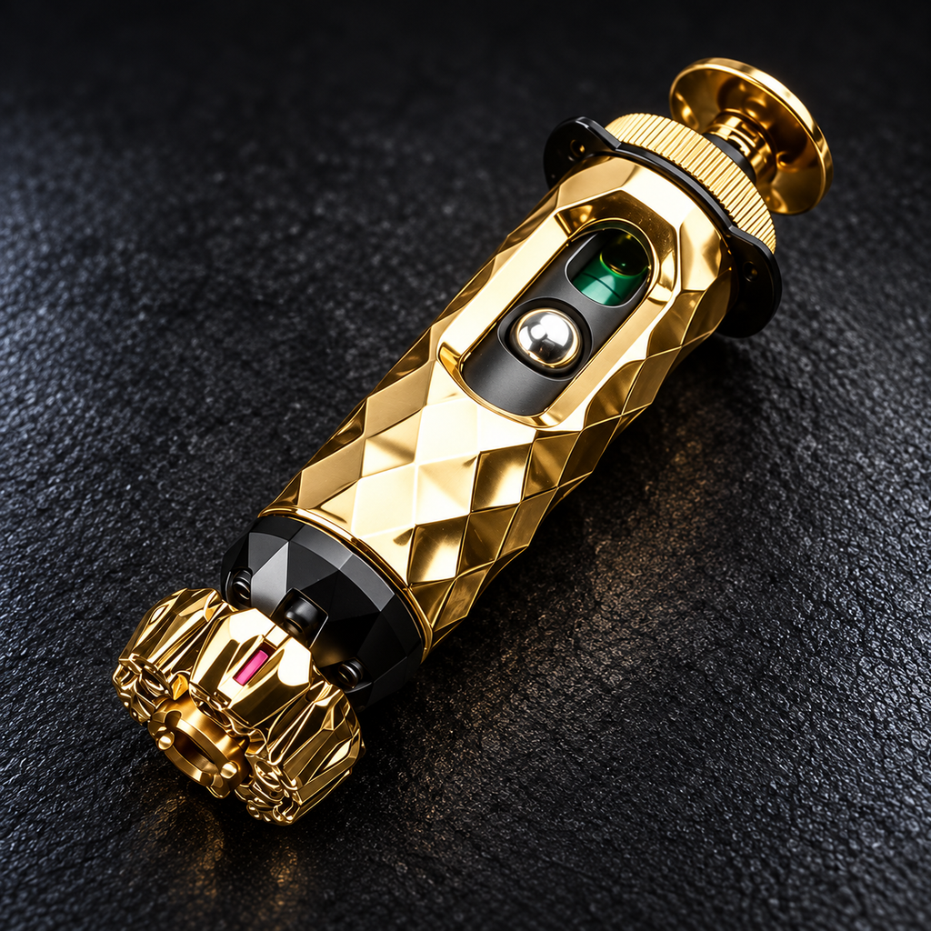 LHAPTIC FacetCore Mechanical Fidget in gold finish