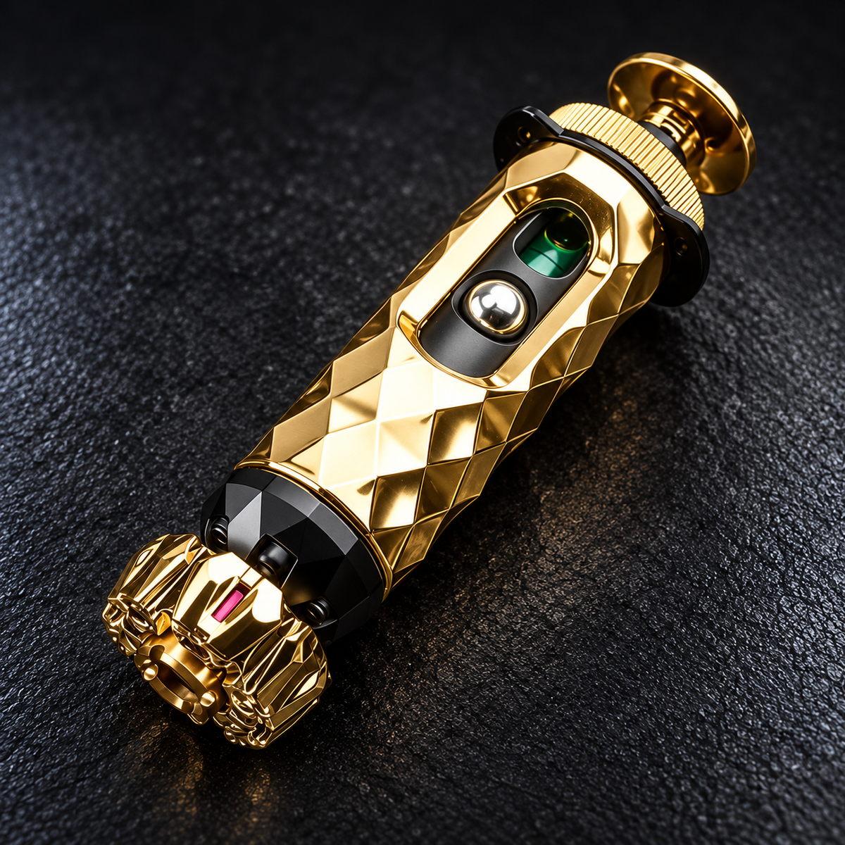 LHAPTIC FacetCore Mechanical Fidget in gold finish