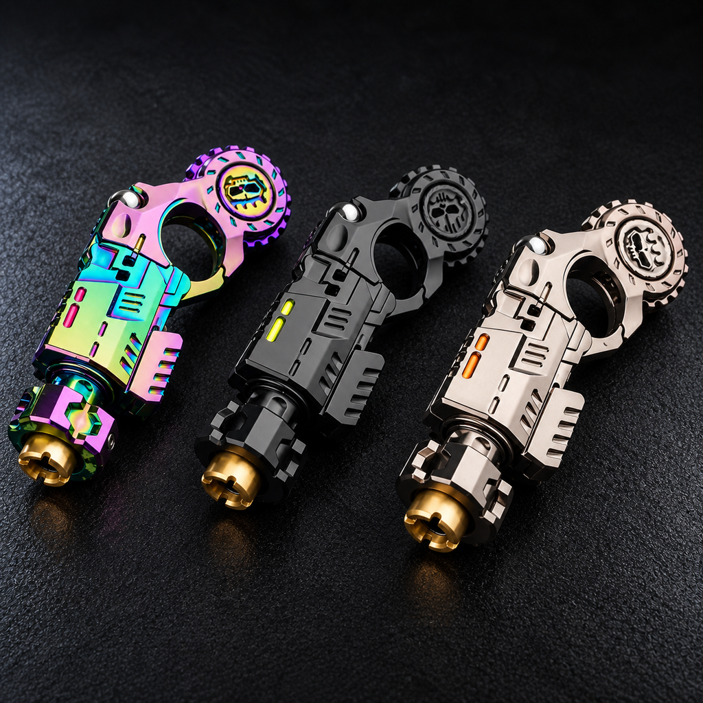 LHAPTIC Arcwheel Mechanical Fidget in multicolor, black, and silver