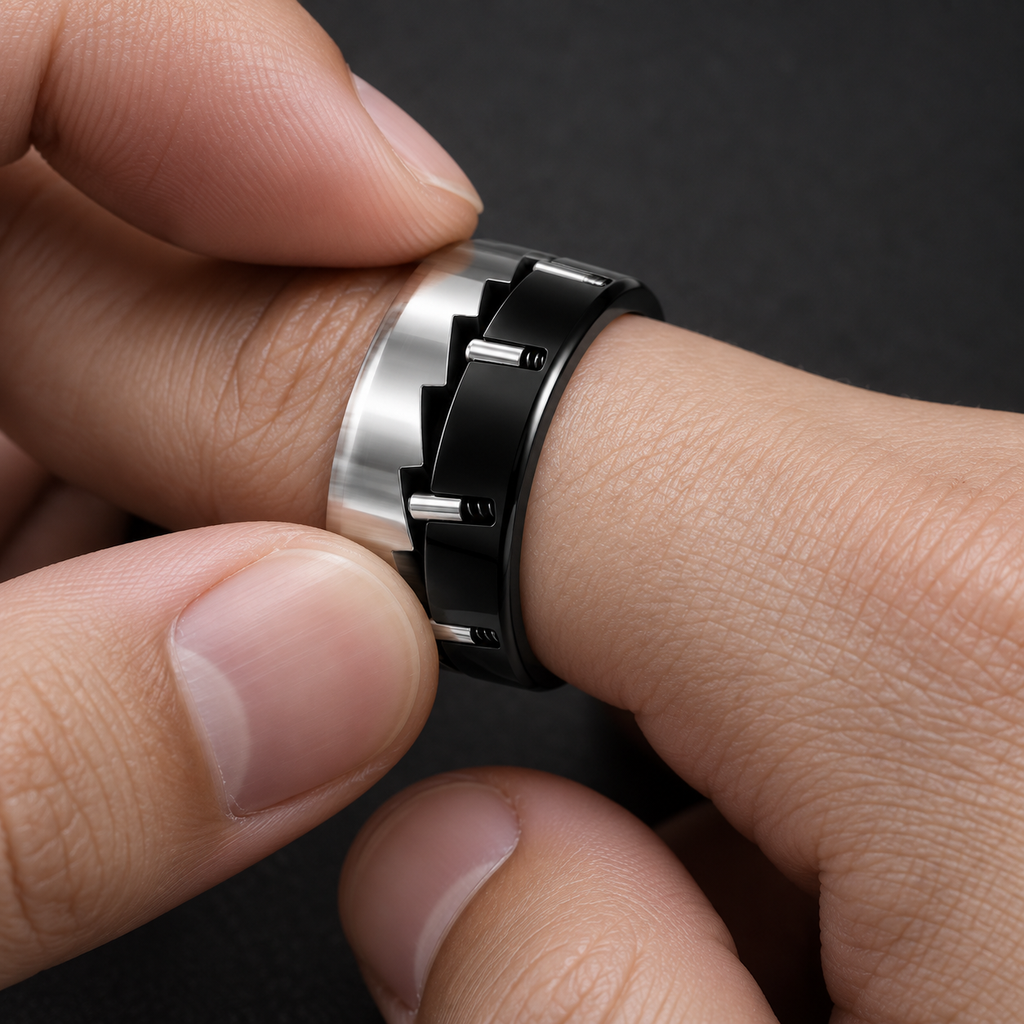 LHAPTIC Gearline Mechanical Spinner Ring