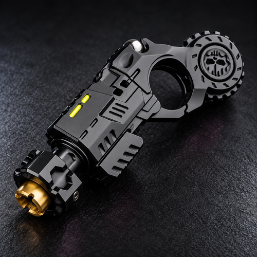 LHAPTIC Arcwheel Mechanical Fidget in black finish