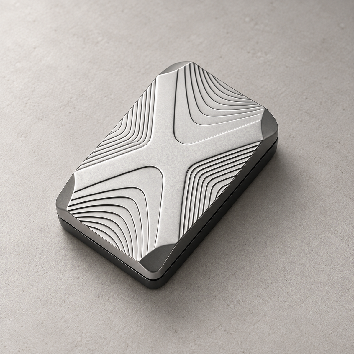 LHAPTIC Crossline Magnetic Slider in Silver