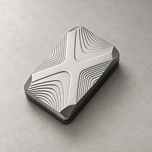 LHAPTIC Crossline Magnetic Slider in Silver